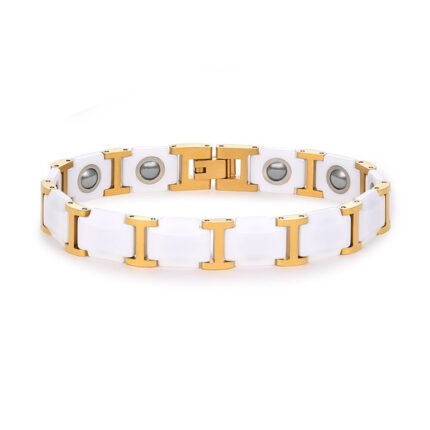 100% Ceramic Made Carbide Magnetic Link Bracelet For Men
